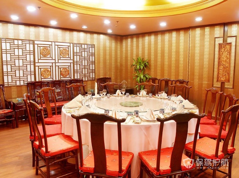 传统中式餐厅包厢装修效果图