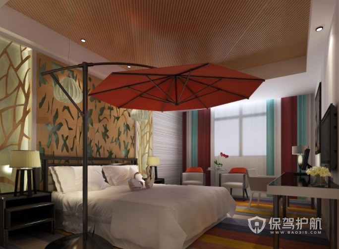东南亚创意酒店房间装修效果图