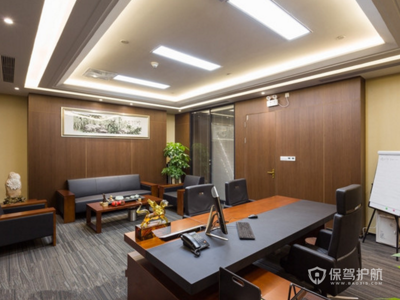 中式领导办公室装修效果图
