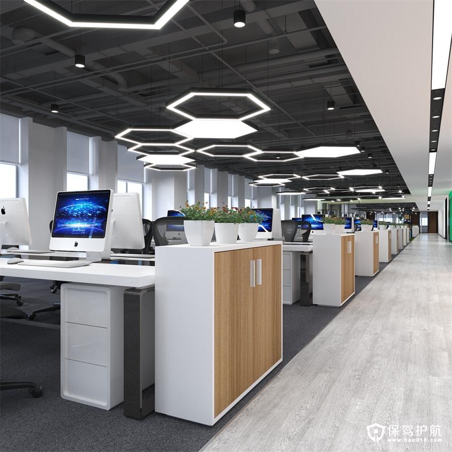 赛格科技园现代风格办公室装修效果图