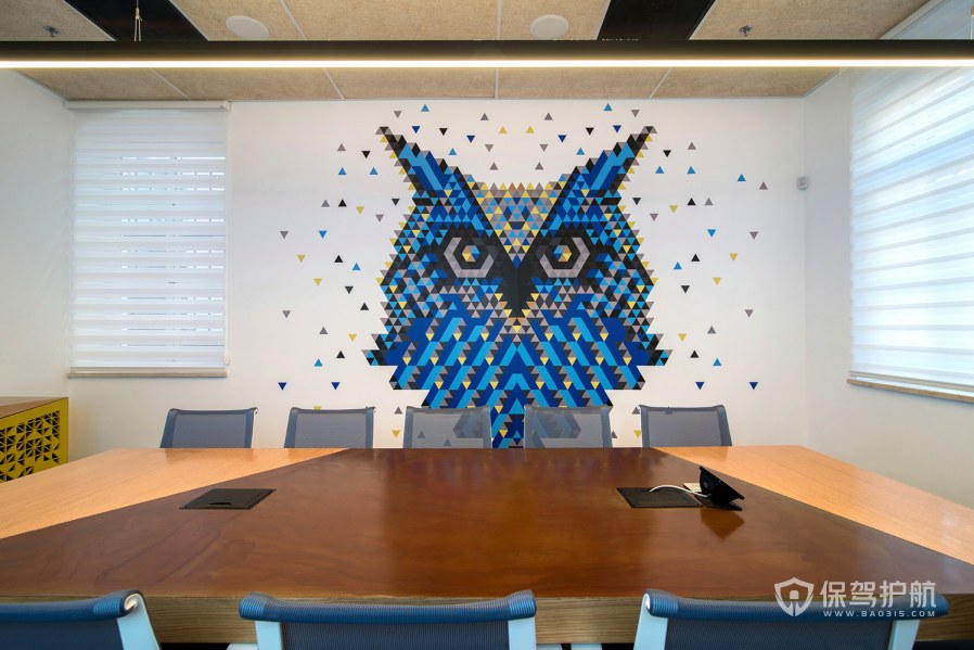 现代创意办公会议室装修效果图