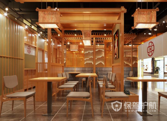 100平米中式风格餐厅装修效果图