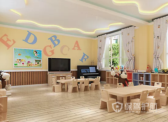 简约风格幼儿园教室吊灯装修效果图