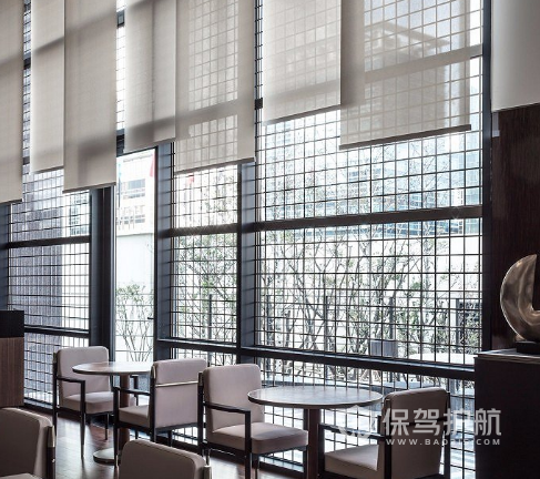 日式风格咖啡屋落地窗设计效果图