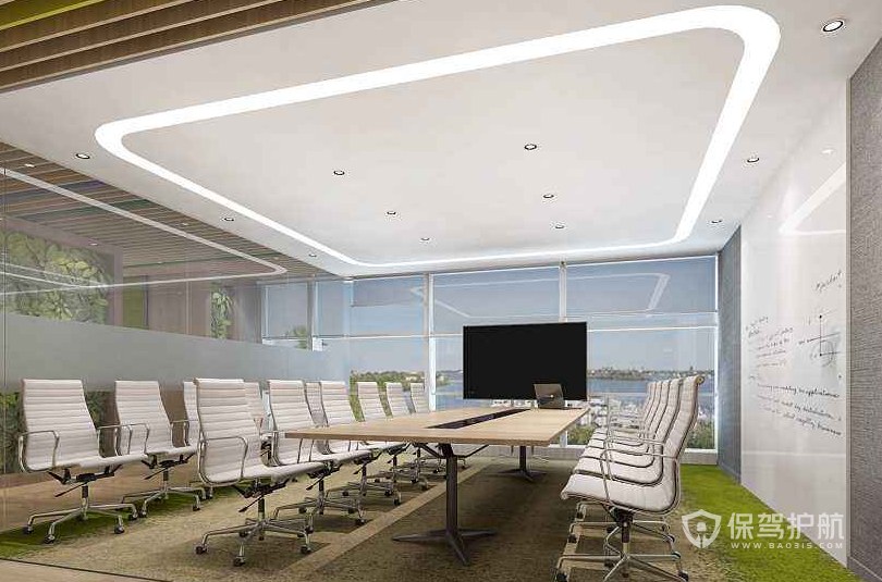 韩式风格办公会议室装修效果图