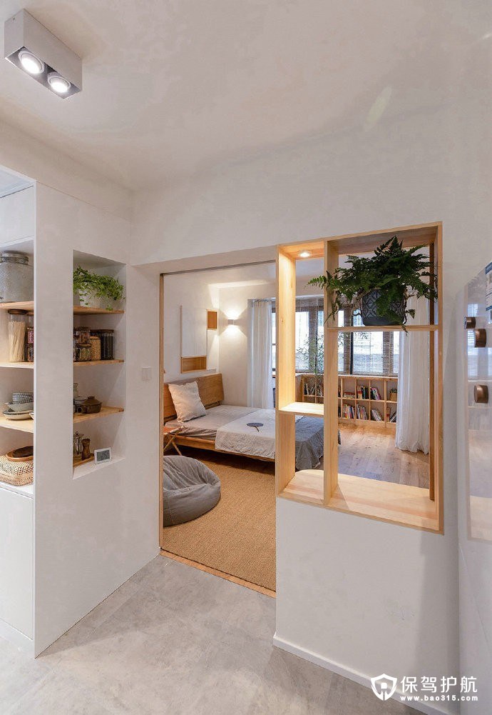 58㎡小户型改造，简约自然风二居室的空间有一种大宅的感觉！