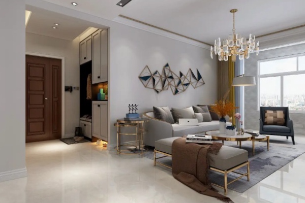 星悦国际91平米美式风格装修