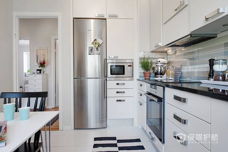 北欧风单身公寓小厨房装修效果图