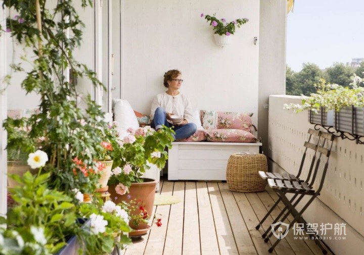 公寓创意休闲简约阳台小花园装修效果图