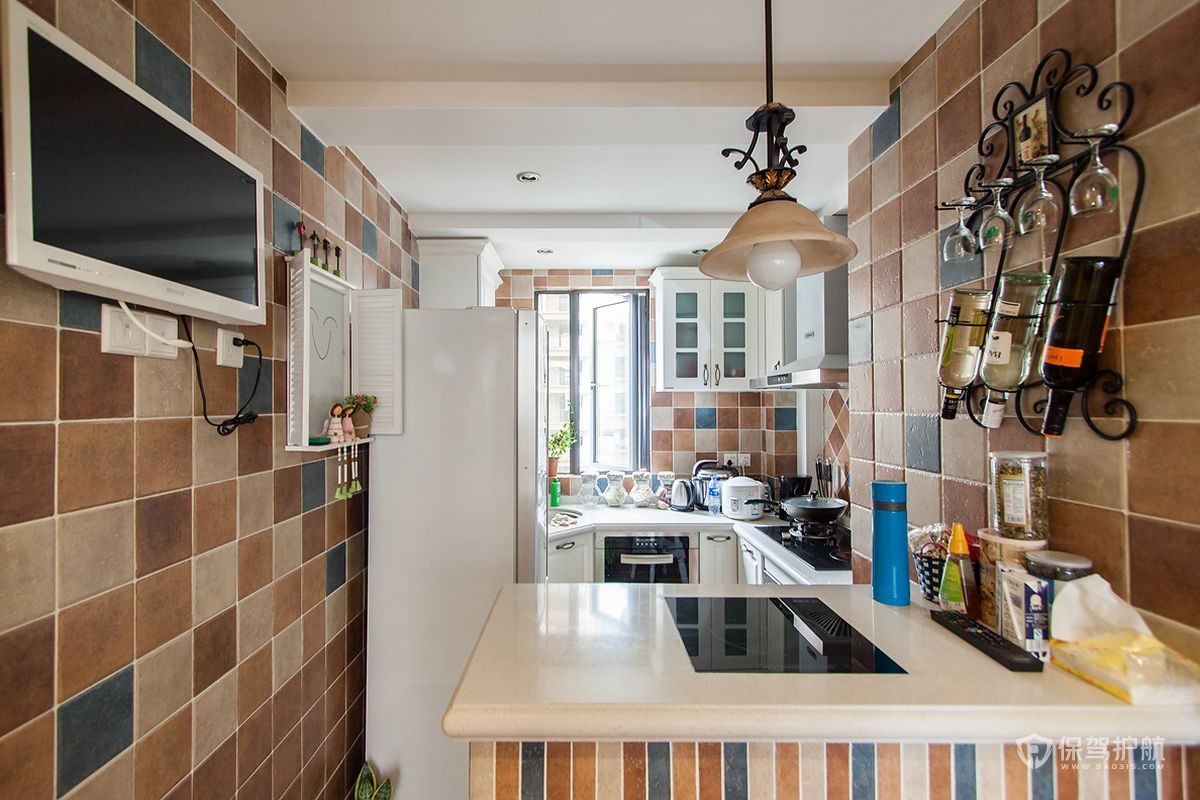 70平地中海风格二居室厨房装修效果图