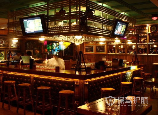 90平米古典风格酒吧吧台装修效果图