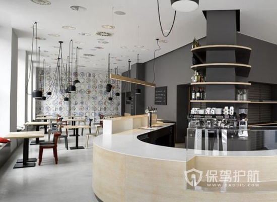 127平米工业风格咖啡店装修效果图