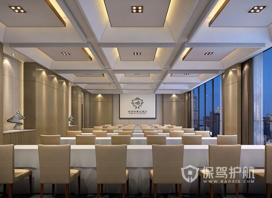 90平米现代风格酒店会议室装修效果图