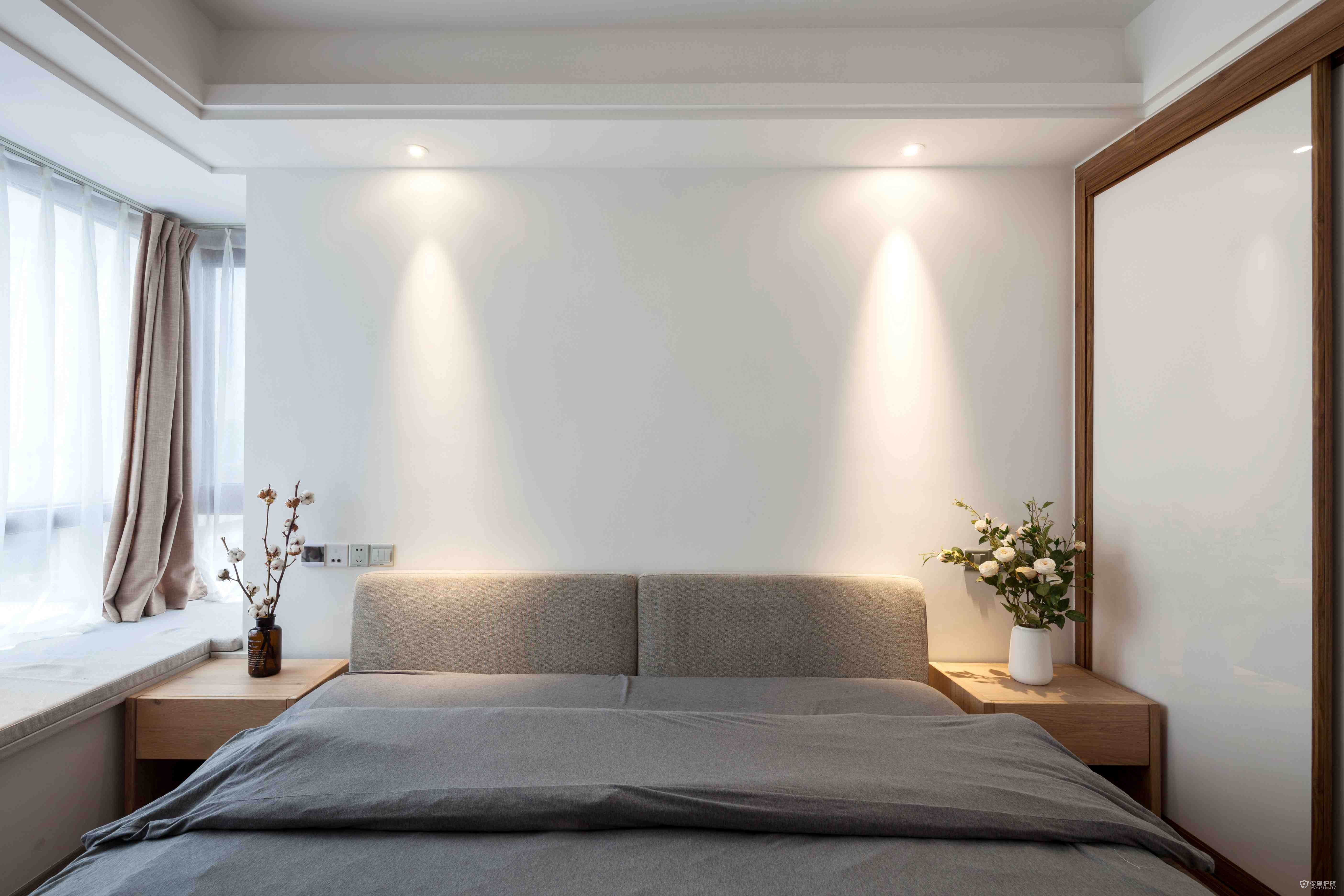 新中式素雅二居室卧室装修效果图