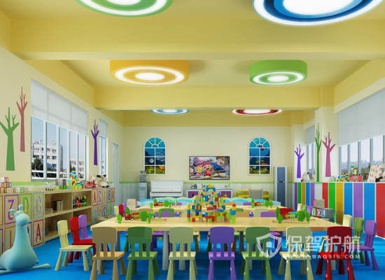 89平米现代简约风格幼儿园装修效果图