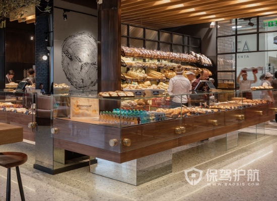 113平米日式风格蛋糕店商品柜设计效果图