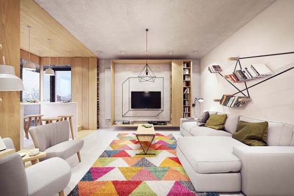 混搭风格两室两厅