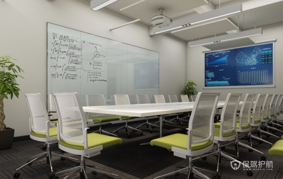 科技公司办公会议室装修效果图