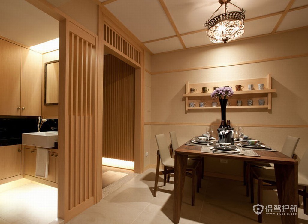 日式风三居室餐厅装修效果图