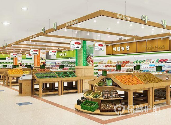 105平米韩式风格超市装修实景图