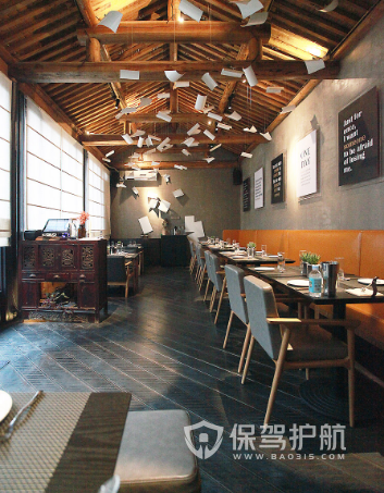 39平米古典风格网红餐厅装修效果图