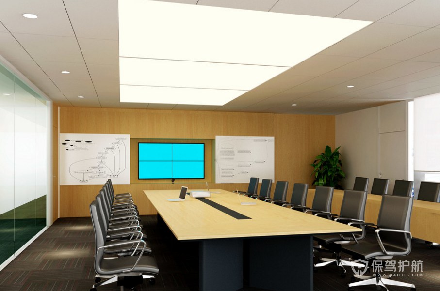 现代简约公司会议室装修效果图