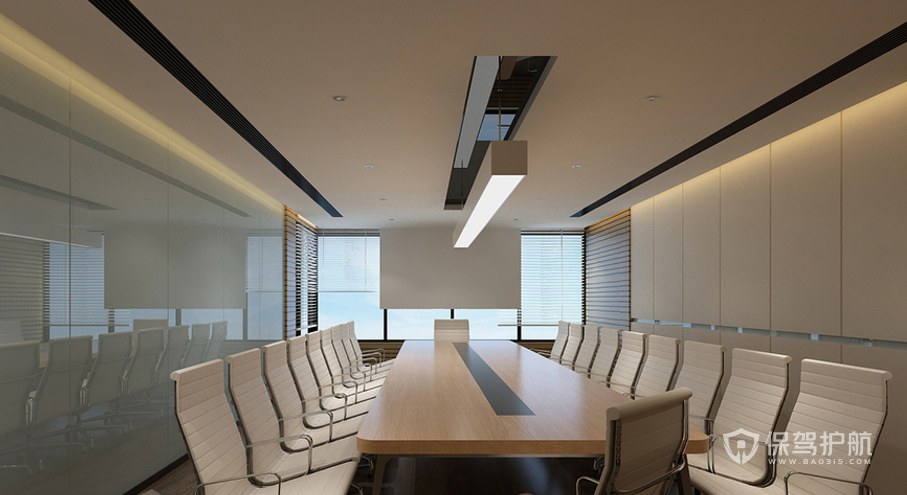 轻奢风格公司会议室装修效果图