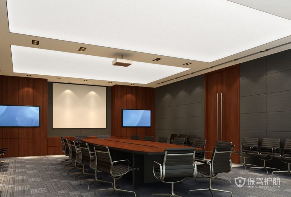 现代风格公司会议室装修效果图