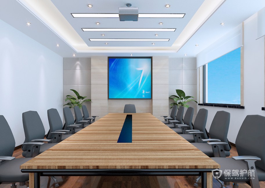 现代简约风公司会议室装修效果图