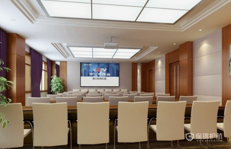 新时尚公司会议大厅装修效果图