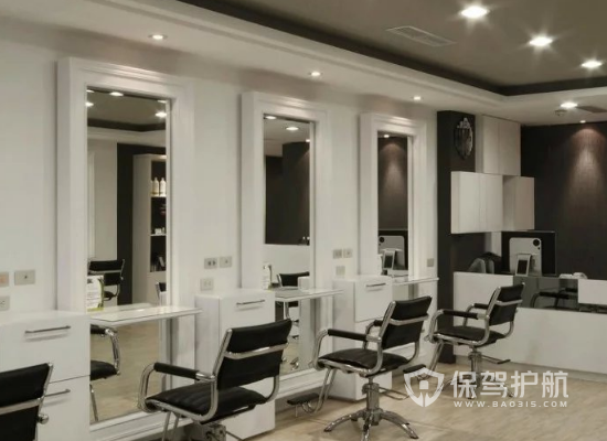 78平米现代风格理发店装修实景图