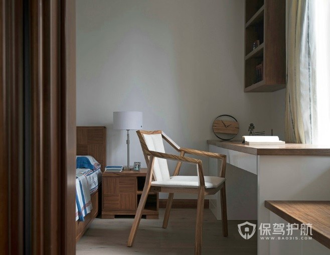 新中式简约风卧室实木家具装修效果图