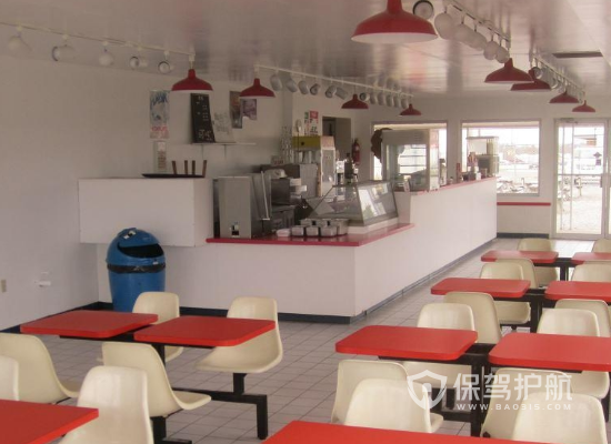 59平米现代风格小吃店装修实景图