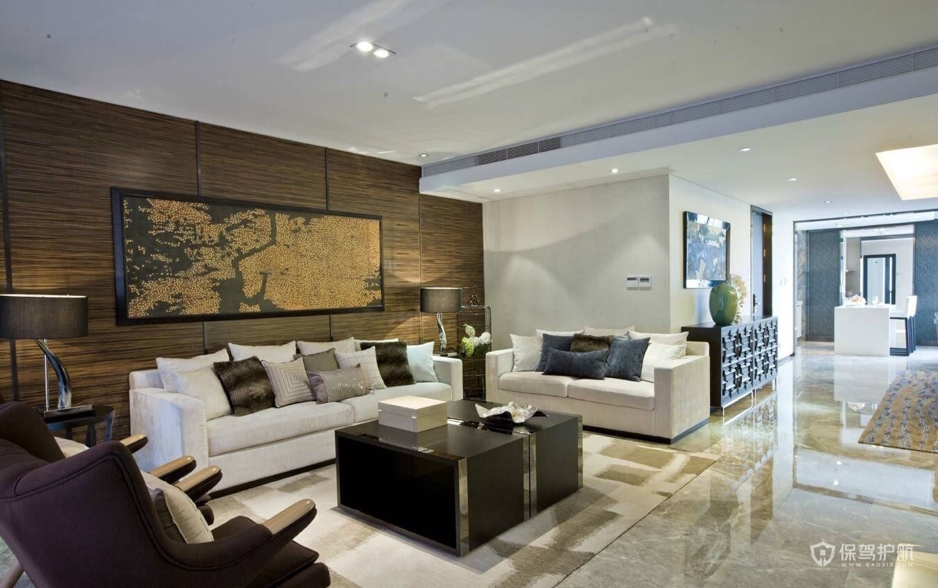 精致东南亚风格四居室客厅装修效果图