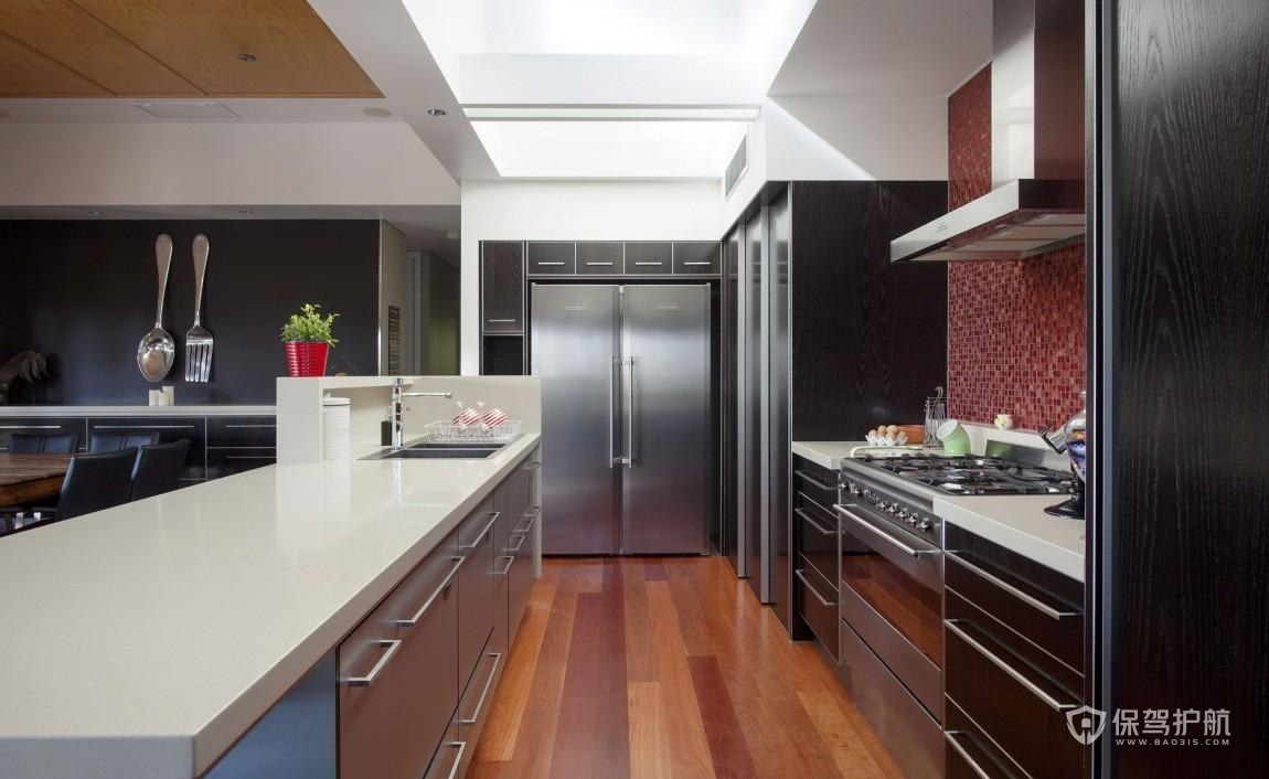 美式风格公寓厨房装修效果图