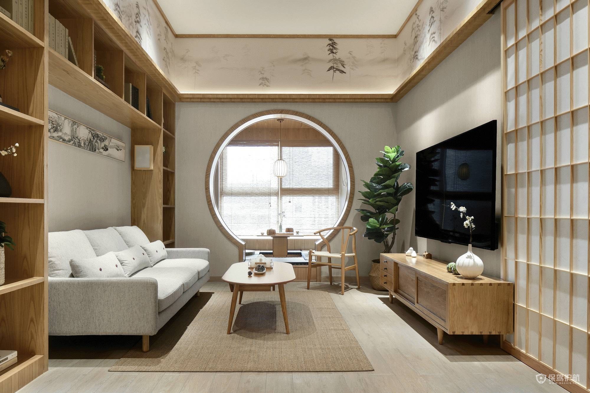 日式风格小户型客厅装修效果图