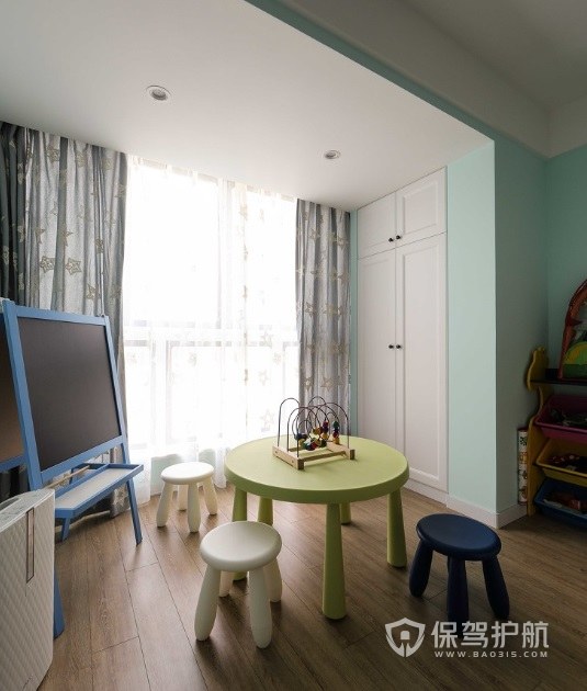 248平四居室日式儿童房装修效果图