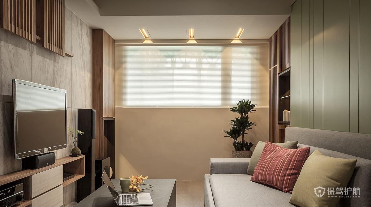 48平日式小公寓客厅装修效果图