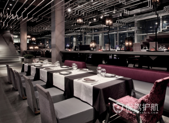98平米现代风格西餐厅装修效果图