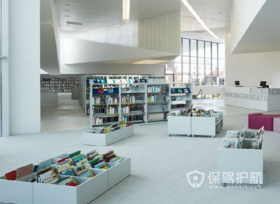 150平米现代风格图书馆装修效果图