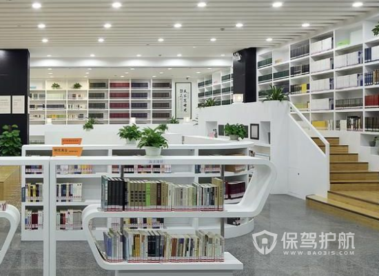 134平米现代风格图书馆装修实景图