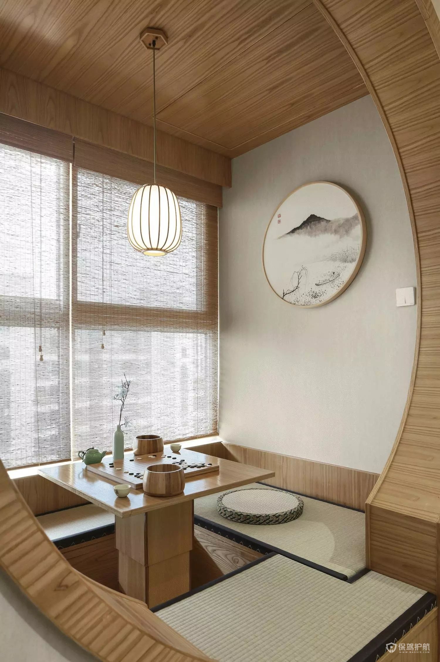 新中式风格别墅客厅榻榻米装修效果图_别墅设计图