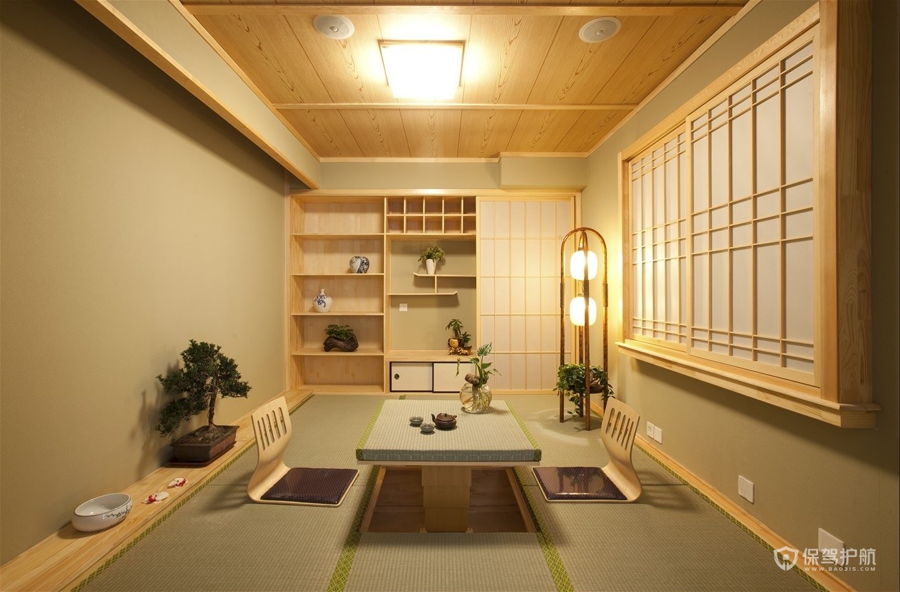 日式和风二居室书房装修效果图