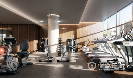 55平米现代风格健身房装修效果图