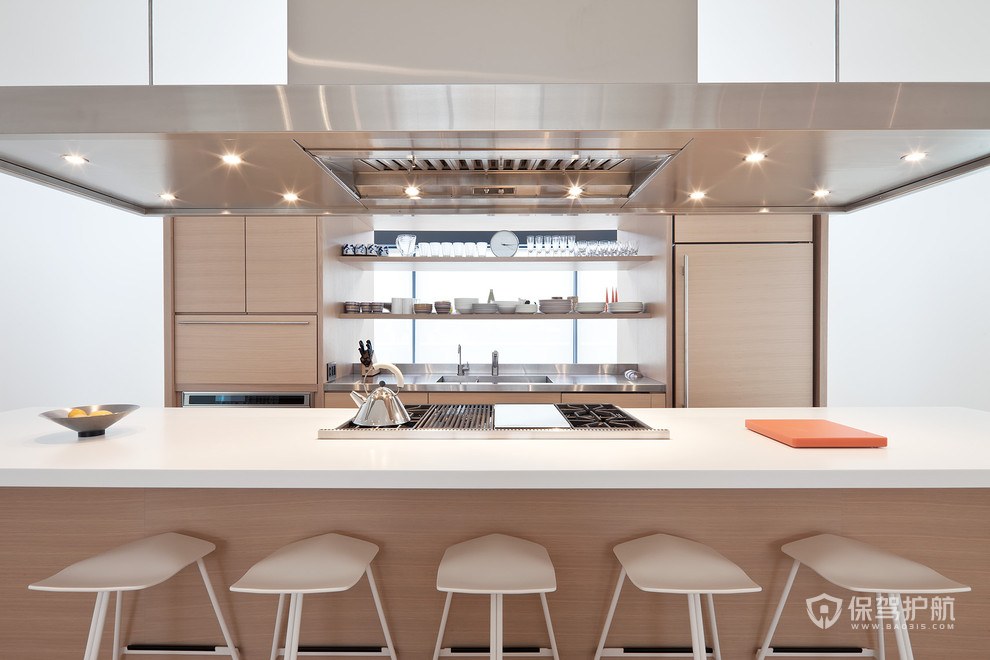 现代日式风格三居室厨房装修效果图