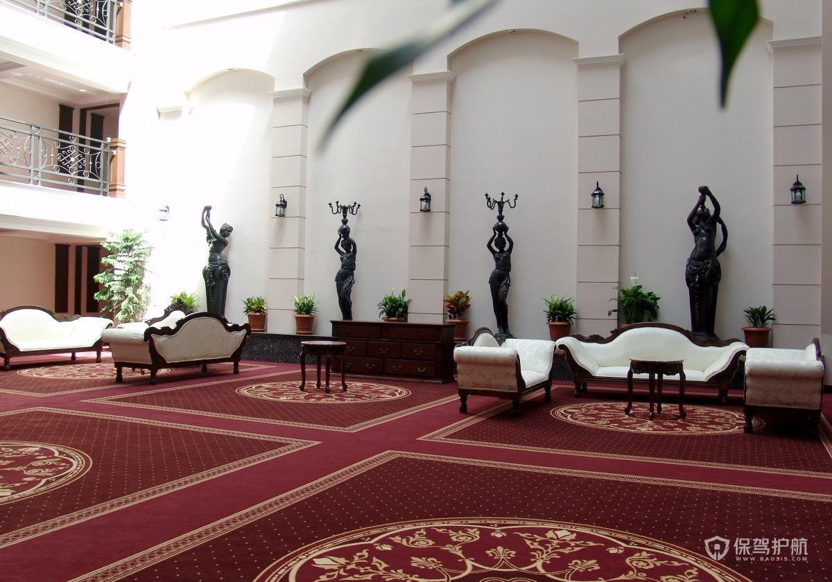 宾馆用地毯效果图-保驾护航装修网
