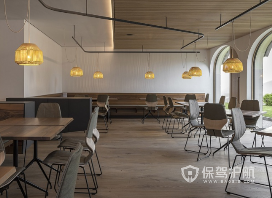 40平米现代风格咖啡馆装修效果图