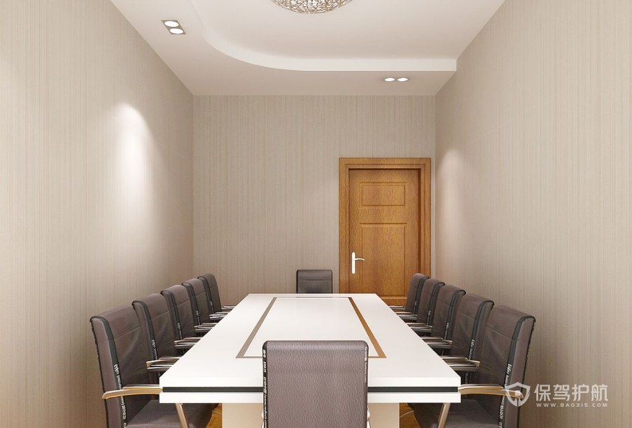 现代简约风办公会议室装修效果图