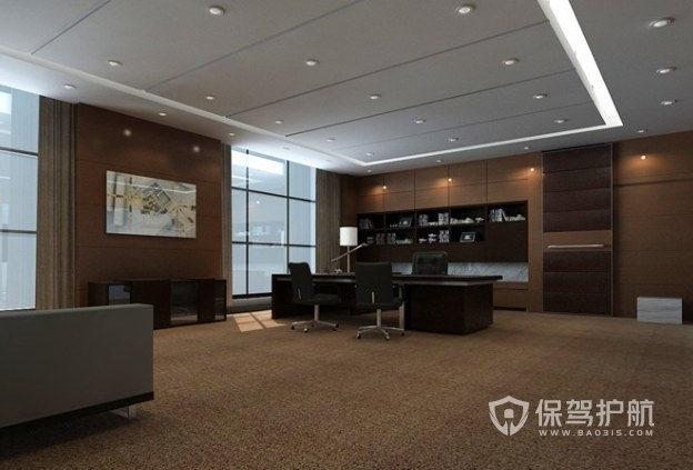 中式古典风格领导办公室装修效果图