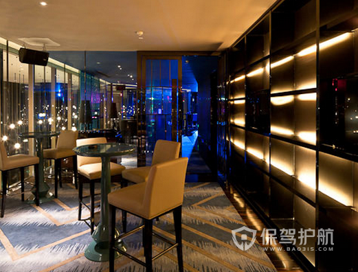 30平米新中式风格酒吧装修实景图